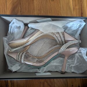 Betsy Johnson SB Dora Blush Heels w/Rhinestones